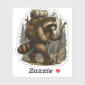 Luiaard Camping Wandelen Sticker (Vel)