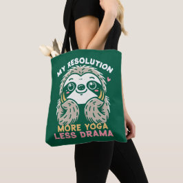 Luiaard Canvas tas - Meer Yoga Minder Drama