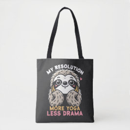Luiaard Canvas tas - Meer Yoga Minder Drama