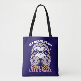 Luiaard Canvas tas - Meer Yoga Minder Drama