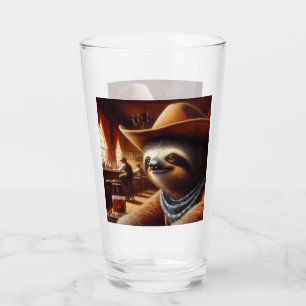 Luiaard Cowboy in Saloon Glas