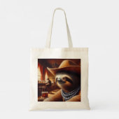 Luiaard Cowboy in Saloon Tote Bag (Achterkant)