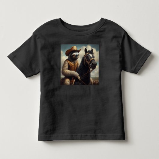 Luiaard Cowboy Kinder Shirts (Voorkant)