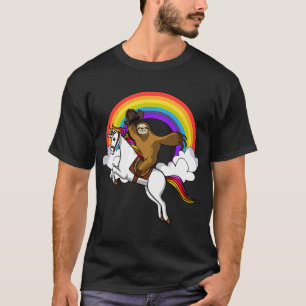 Luiaard Cowboy Rid Eenhoorn T-shirt