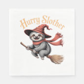 Luiaard Cute Halloween Heks Grappig Essential T-Sh Servet (Voorkant)