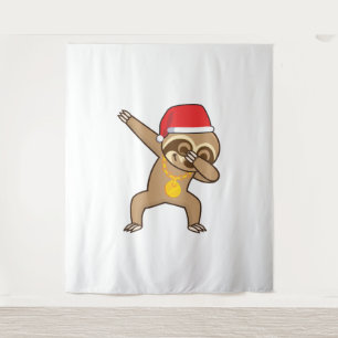 Luiaard dab Sticker Wandkleed