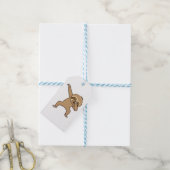 Luiaard dabbing Sticker Cadeaulabel (Met Touw)