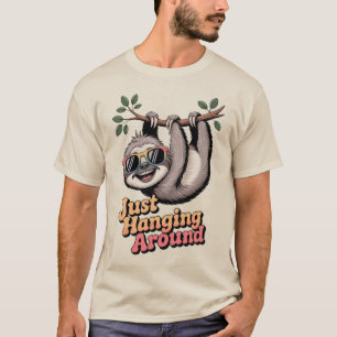 Luiaard die gewoon rondhangt t-shirt