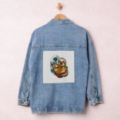Luiaard die Japans Ramen eet Denim Jacket (Hangar)