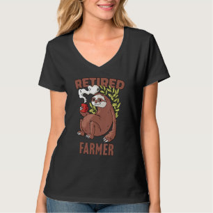 Luiaard die koffie drinkt Pensioen 38 T-shirt
