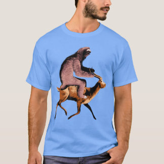Luiaard die op een Antilope rijdt Concert Lot vrie T-shirt