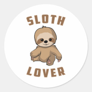 luiaard dier luie luiaards moe slapen grappig gesc ronde sticker