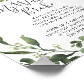 luiaard dieren Baby shower mijn water brak teken Poster (Hoek)