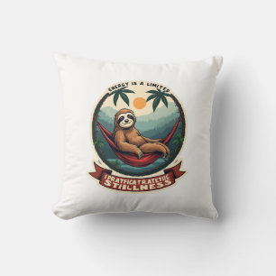 Luiaard Dinosaurus Vintage Retro Ride Grafisch Kussen