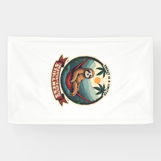 Luiaard Dinosaurus Vintage Retro Rij Grafisch Spandoek (Horizontaal)