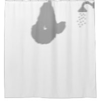 Luiaard Douche Achter Silhouet Schaduw Grappig