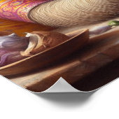 Luiaard Een keuken schoonmaken Poster (Hoek)