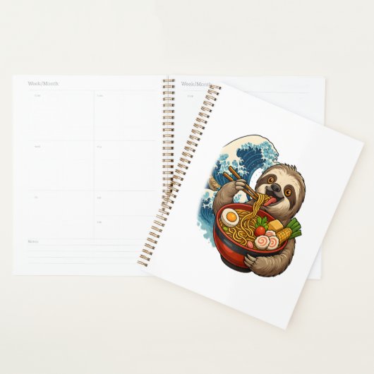 Luiaard eet Japans Ramen Planner (Display)