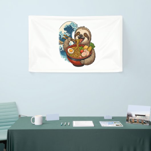 Luiaard eet Japanse Ramen Spandoek (Beurs)