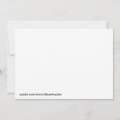 Luiaard en bladeren, doolhof puzzel verjaardagsuit kaart (Achterkant)