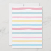 Luiaard en Eenhoring Zomer Zwembad Feest Verjaarda Kaart (Achterkant)