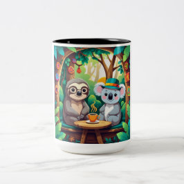 Luiaard en Koala koffiemok Tweekleurige Koffiemok