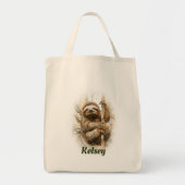 Luiaard en Toucan gepersonaliseerd Tote Bag (Voorkant)