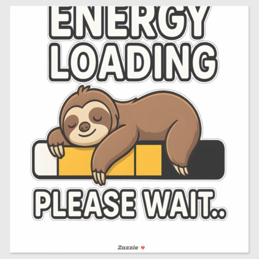 Luiaard energiebesparende stemming sticker (Vel)