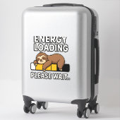 Luiaard energiebesparende stemming sticker (Koffer)