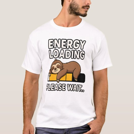 Luiaard Energiebesparende Stemming T-shirt (Voorkant)