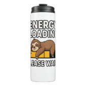 Luiaard energiebesparende stemming thermosbeker (Voorkant)