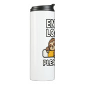 Luiaard energiebesparende stemming thermosbeker (Gedraaid links)