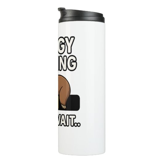 Luiaard energiebesparende stemming thermosbeker (Geroteerd rechts)