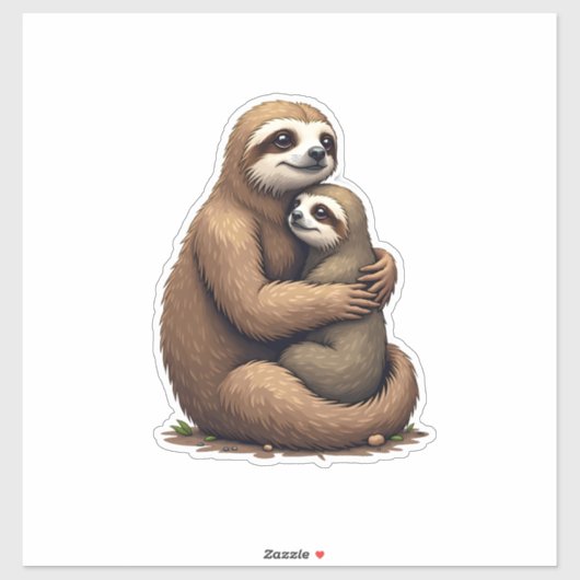Luiaard Erfgoed Print Gravure Shirt 3 Sticker (Vel)