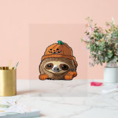 Luiaard espuki sison Halloween Classic T-Shirt Acryl Bord (Huwelijk)