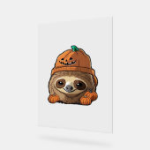 Luiaard espuki sison Halloween Classic T-Shirt Acryl Bord (Hoek)