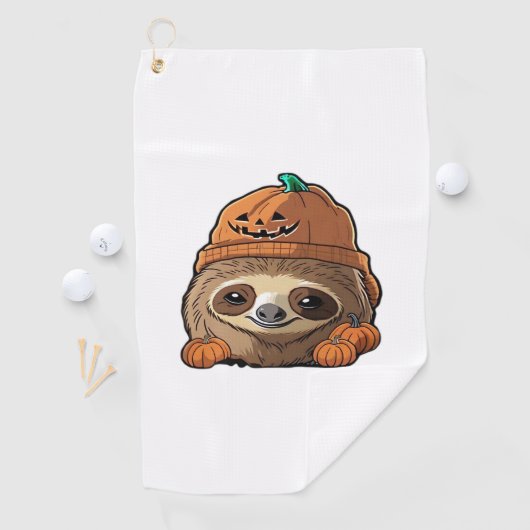 Luiaard espuki sison Halloween Classic T-Shirt Golfhanddoek (Insitu)