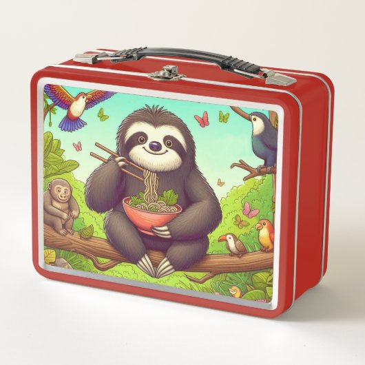 Luiaard Eten Ramen (Voorkant)