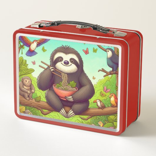 Luiaard Eten Ramen (Achterkant)