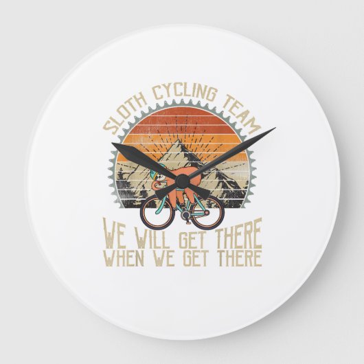 Luiaard Fiets Team We Wel We Komen Er Als We Er Ko Grote Klok (Voorkant)