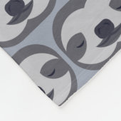 luiaard fleece deken (Hoek)