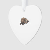 Luiaard Gegraveerde Kunst Retro Natuur T-shirt (2) Ornament (voorkant)