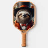 Luiaard Geleerde Wetenschapper Pickleball Paddle (Achterkant)