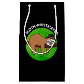 Luiaard-gesofisticeerde Funny Animal Slot Pun Klein Cadeauzakje (Voorkant)