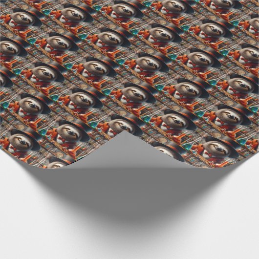 luiaard gestoorde wetenschapper cadeaupapier (Hoek)