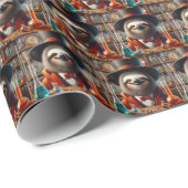 luiaard gestoorde wetenschapper cadeaupapier (Rol Hoek)