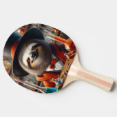 luiaard gestoorde wetenschapper tafeltennisbatje (Zijkant)