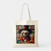 luiaard gestoorde wetenschapper tote bag (Achterkant)