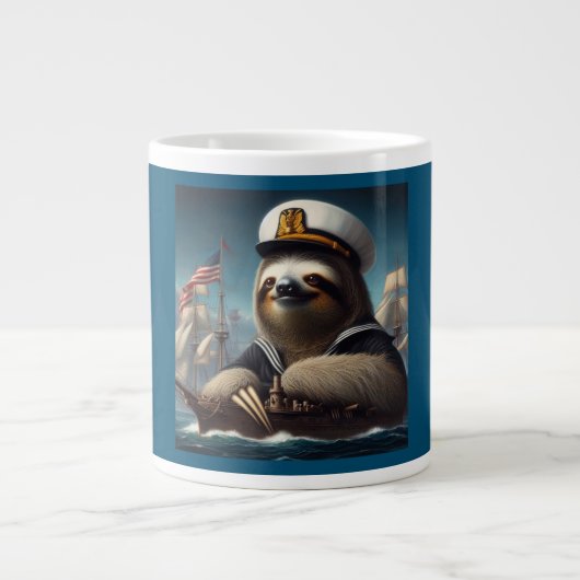 luiaard grote koffiekop (Voorkant)