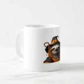 Luiaard Halloween Classic T-shirt Koffiemok (Voorkant links)